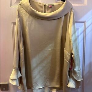 Vince Camuto Gold Cowl Neck Blouse
